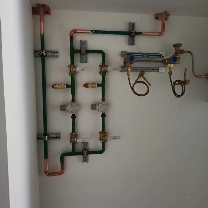 Copper distribution with pressure regulators