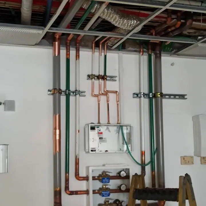 Copper distribution with pressure regulators